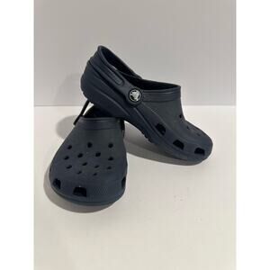 Navy boys crocs size 2